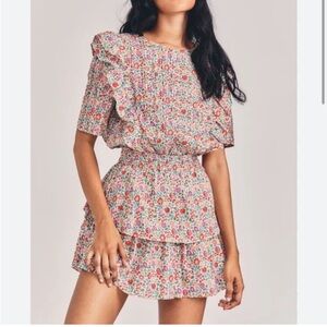 LoveShackFancy Natasha Dress in Liberty Print